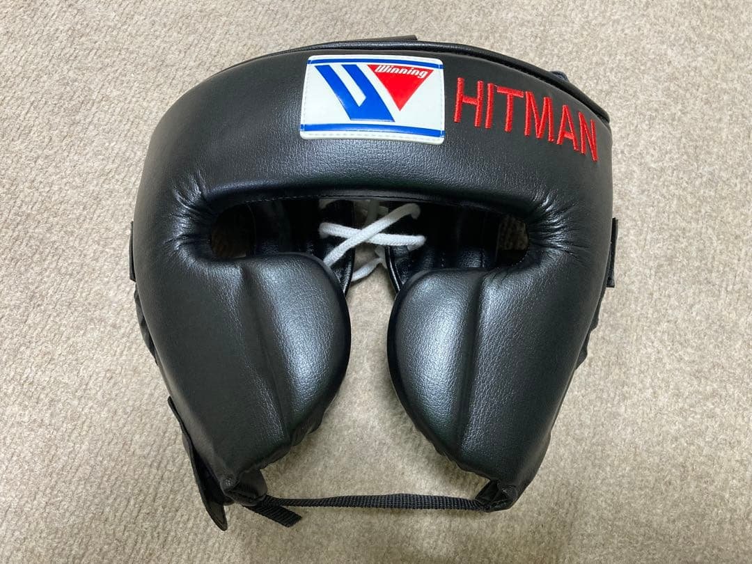 K*n様 Winning 特注 HITMAN ヘッドギア 黒　M RDX ヘッドガードHGX-T1 RDX 試合 練習 頭部 保護 サポーター